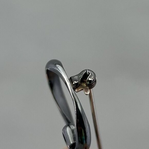 Vintage Dogwood Floral Scroll Bar Pin 925 Sterling Silver Signed NYE - Picture 10 of 10